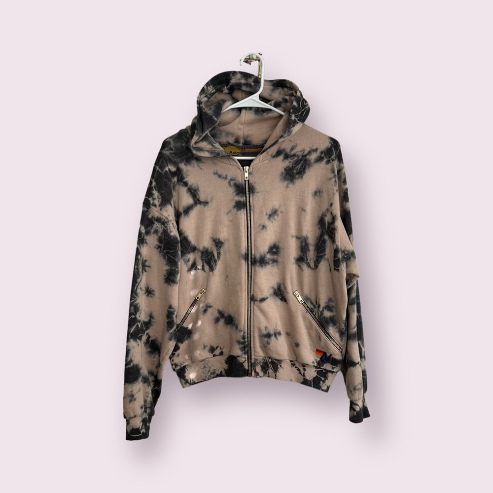 Aviator Nation Relaxed Tie Dye Hoodie